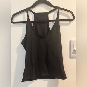 Black Sleeveless Tank Top